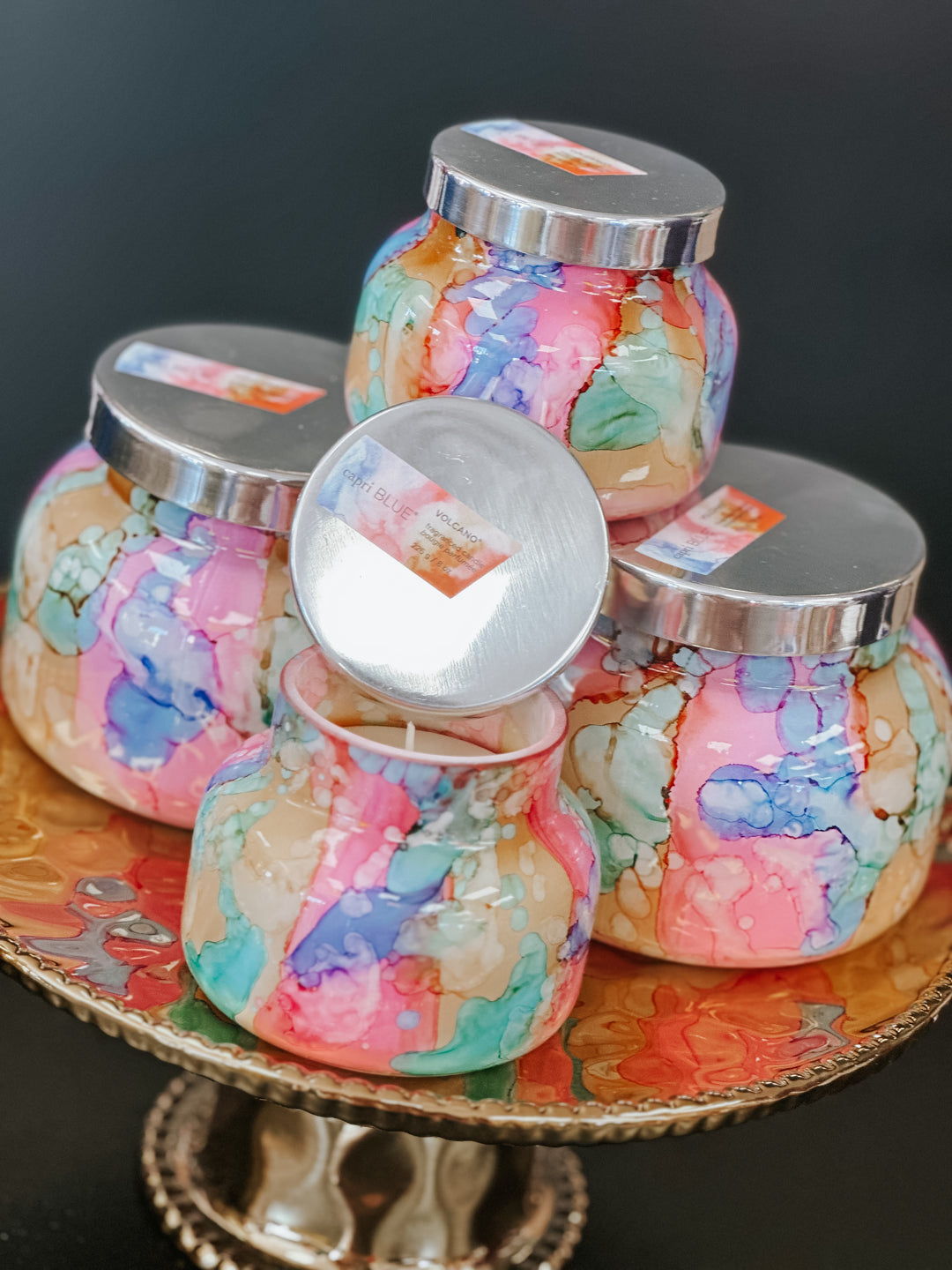 Volcano Watercolor Signature Jar 8 oz.