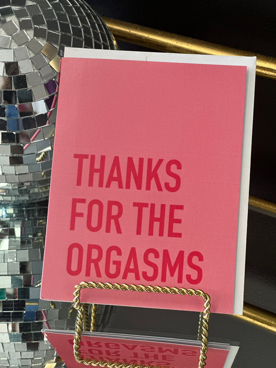 Thanks For The Orgasms Card