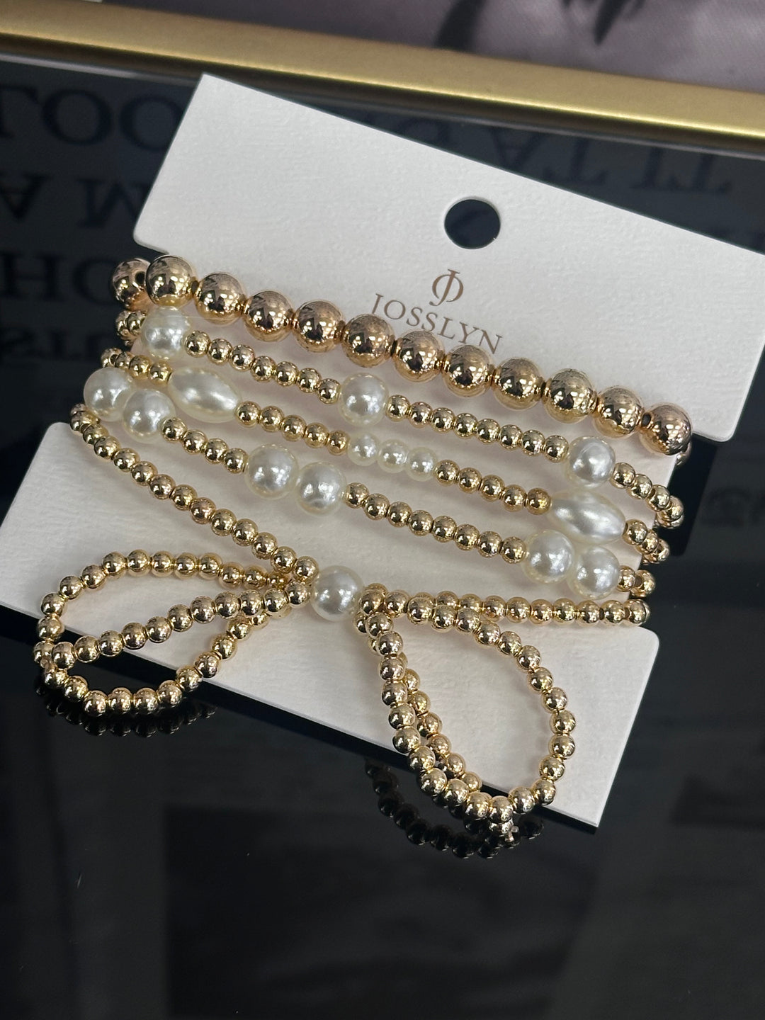 The Pearly Bow Bracelet Stack