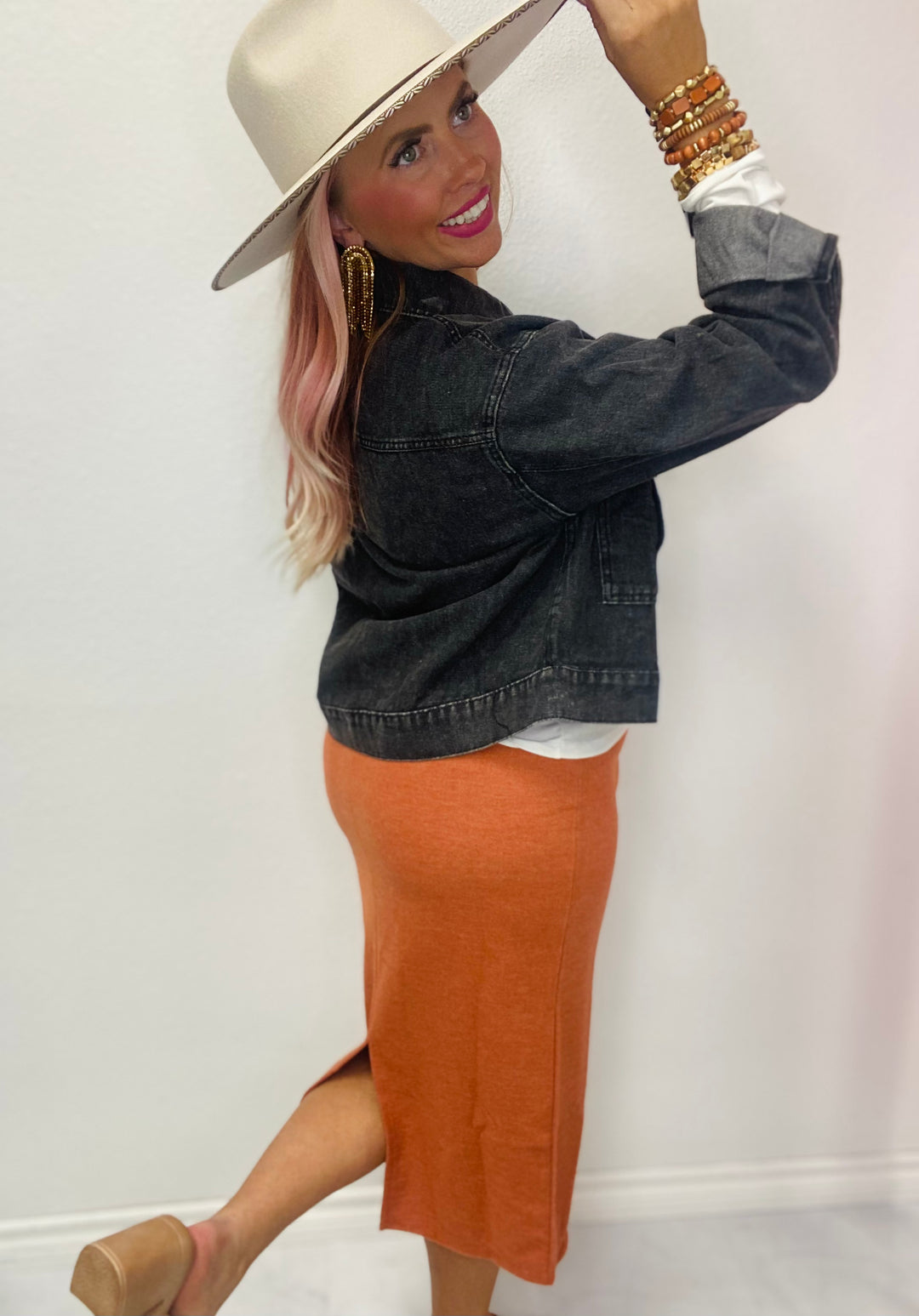 Hold On To Love Midi Skirt