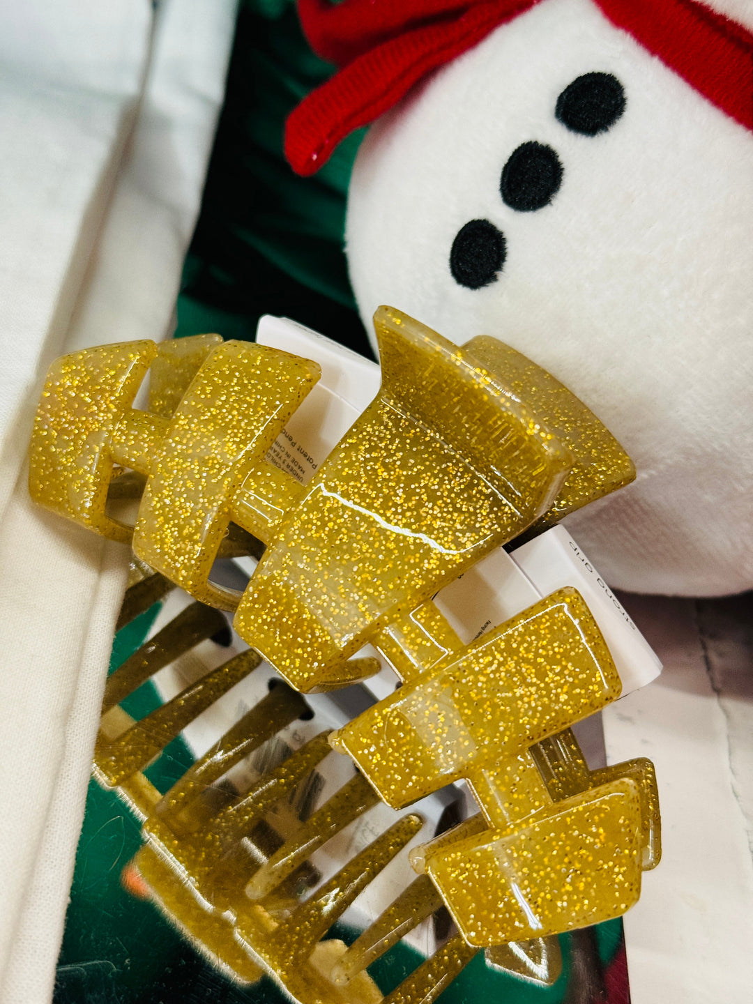 Classic Gold Glitter Hair Clip