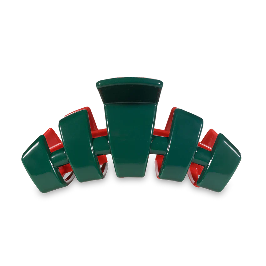 Classic Red and Green Hair Clip