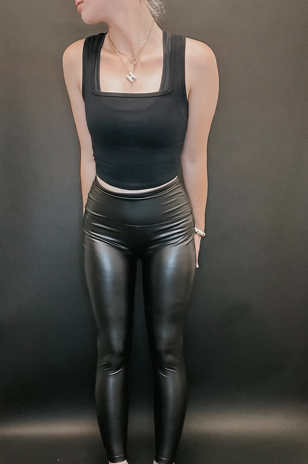 Black Leather Leggings