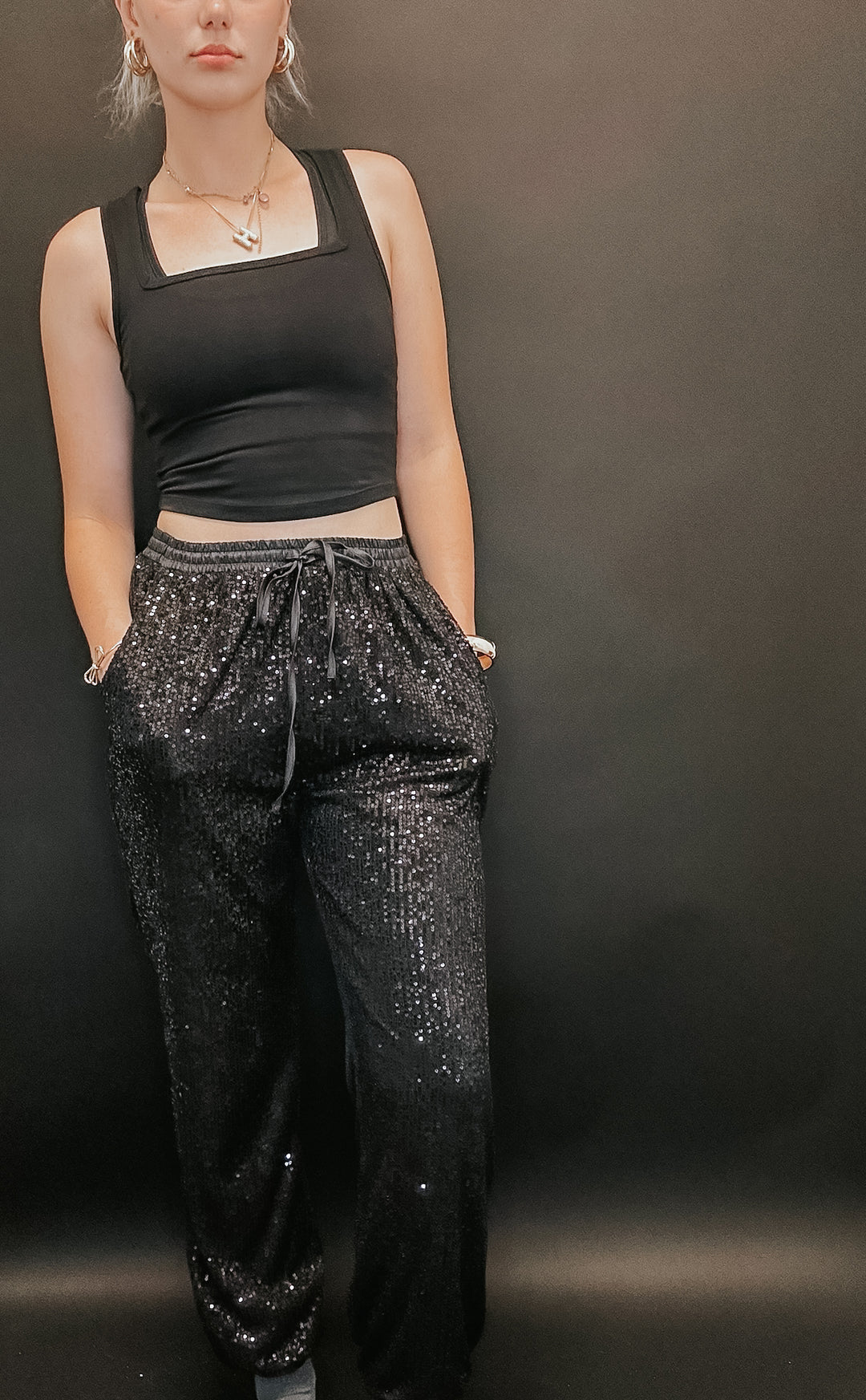 Steal The Show Sequin Joggers