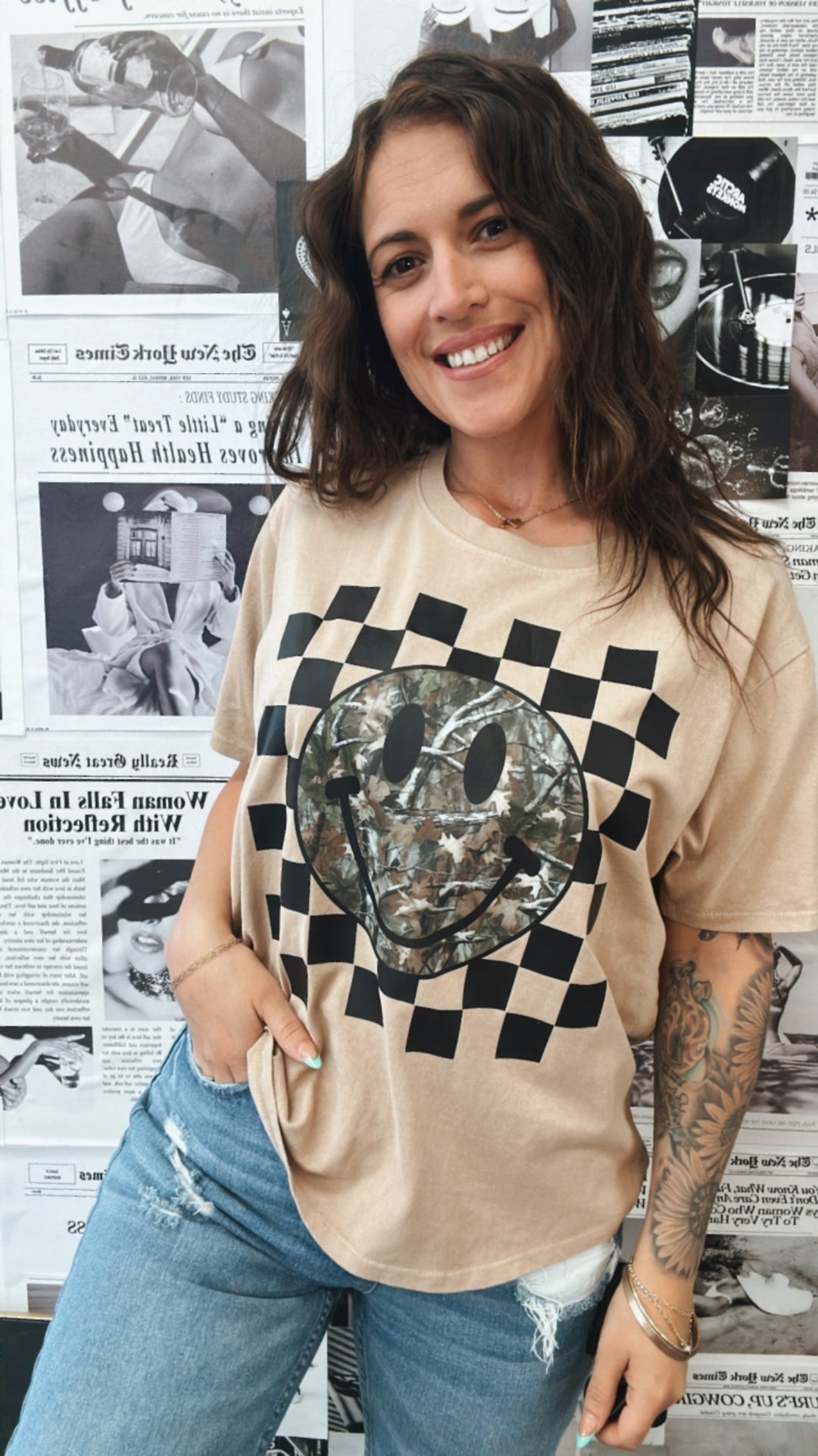 The Camo Happy Tee
