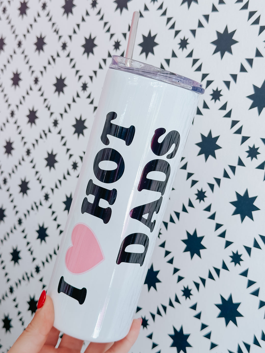 I Love Hot Dads Tumbler