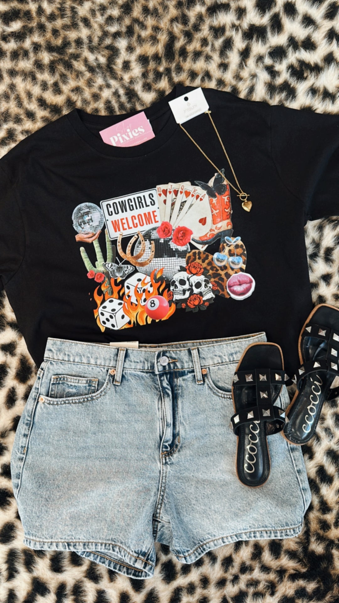 Cowgirls Welcome Graphic Tee