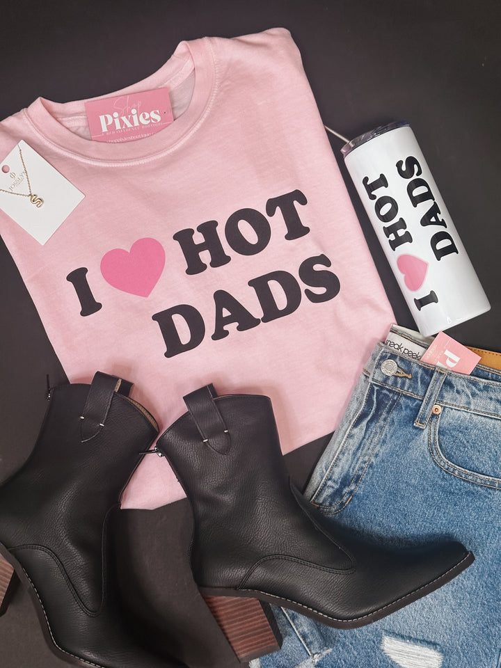 I Love Hot Dads Tee