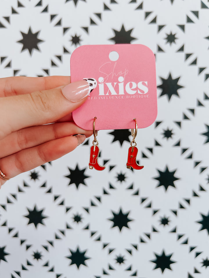 Ashlee Boot Earrings- 4 Colors