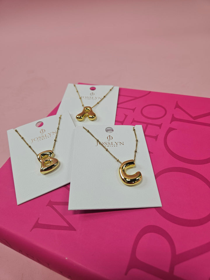 Initial Necklace 18K Gold Plated Pendant Necklace