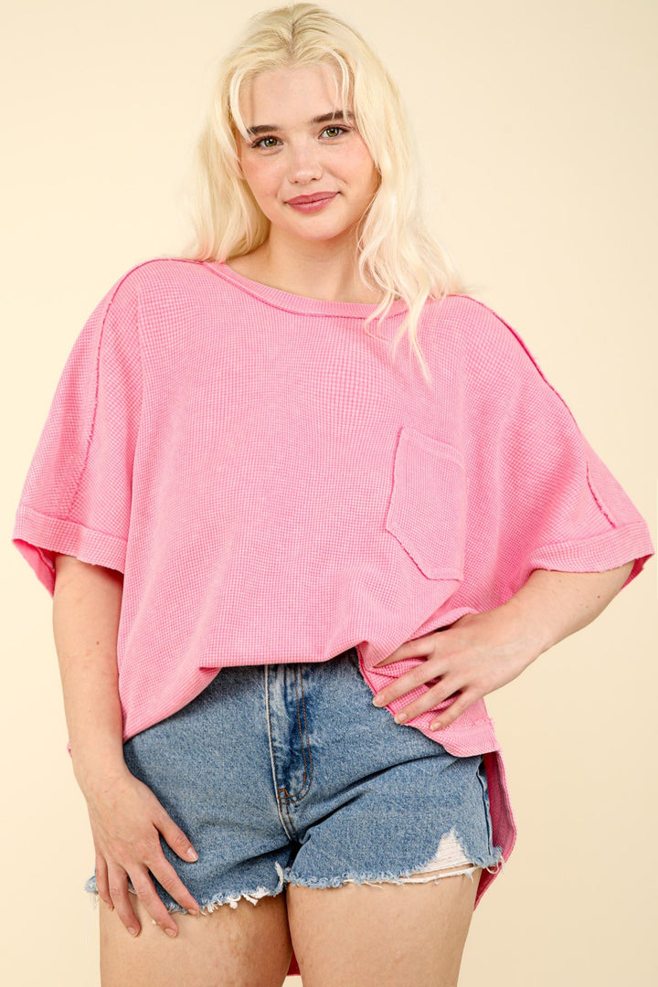 The Karissa Oversized Waffle Knit Top