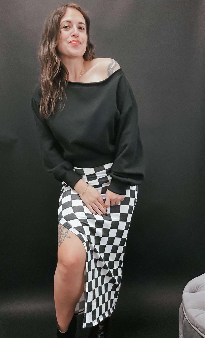 The Leann Checkered Skirt