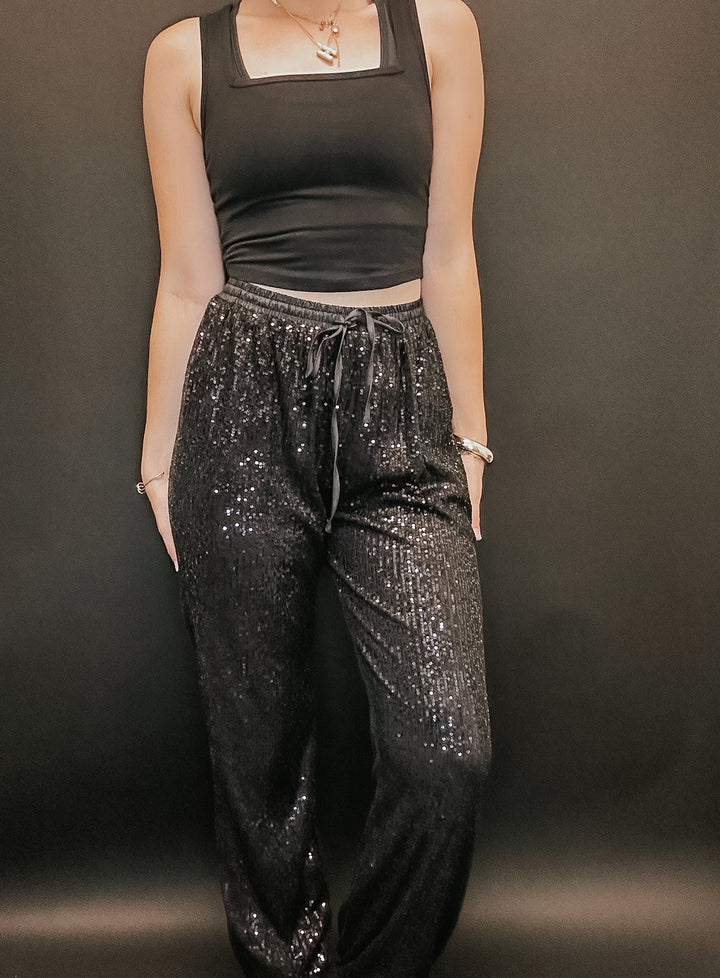 Steal The Show Sequin Joggers