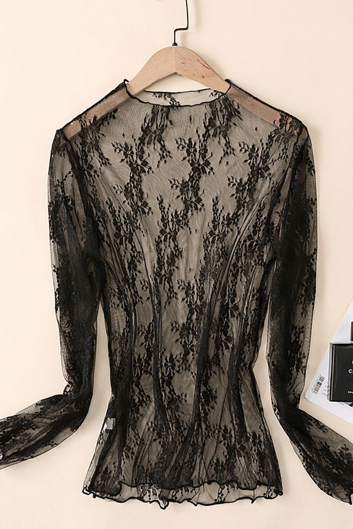 Lace Long-Sleeve Top