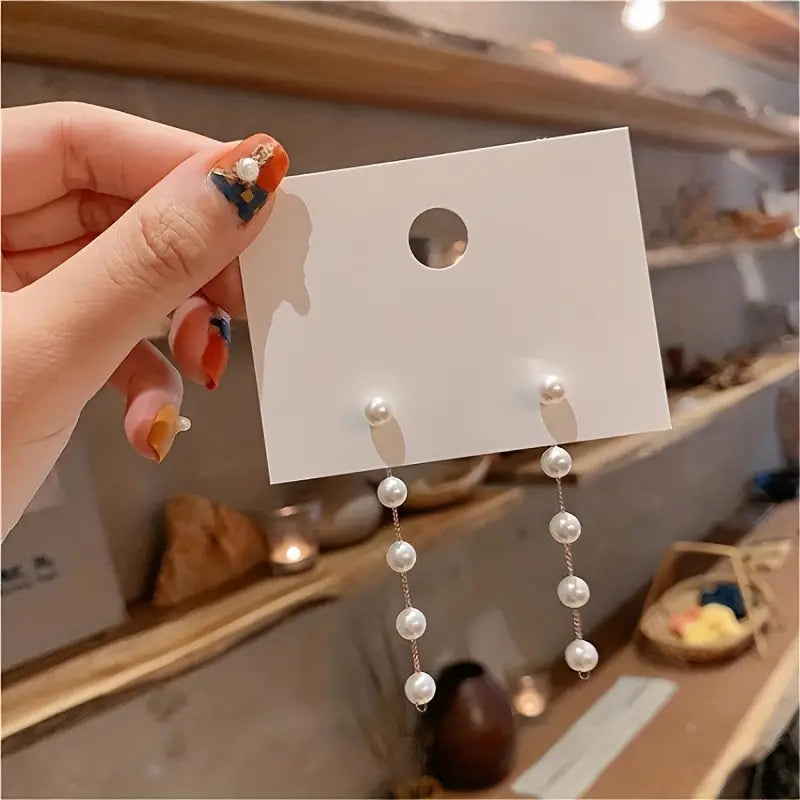 Pearl Drop Dangle Earrings