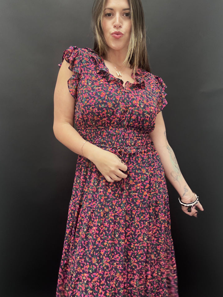 The Kendra Floral Midi Dress