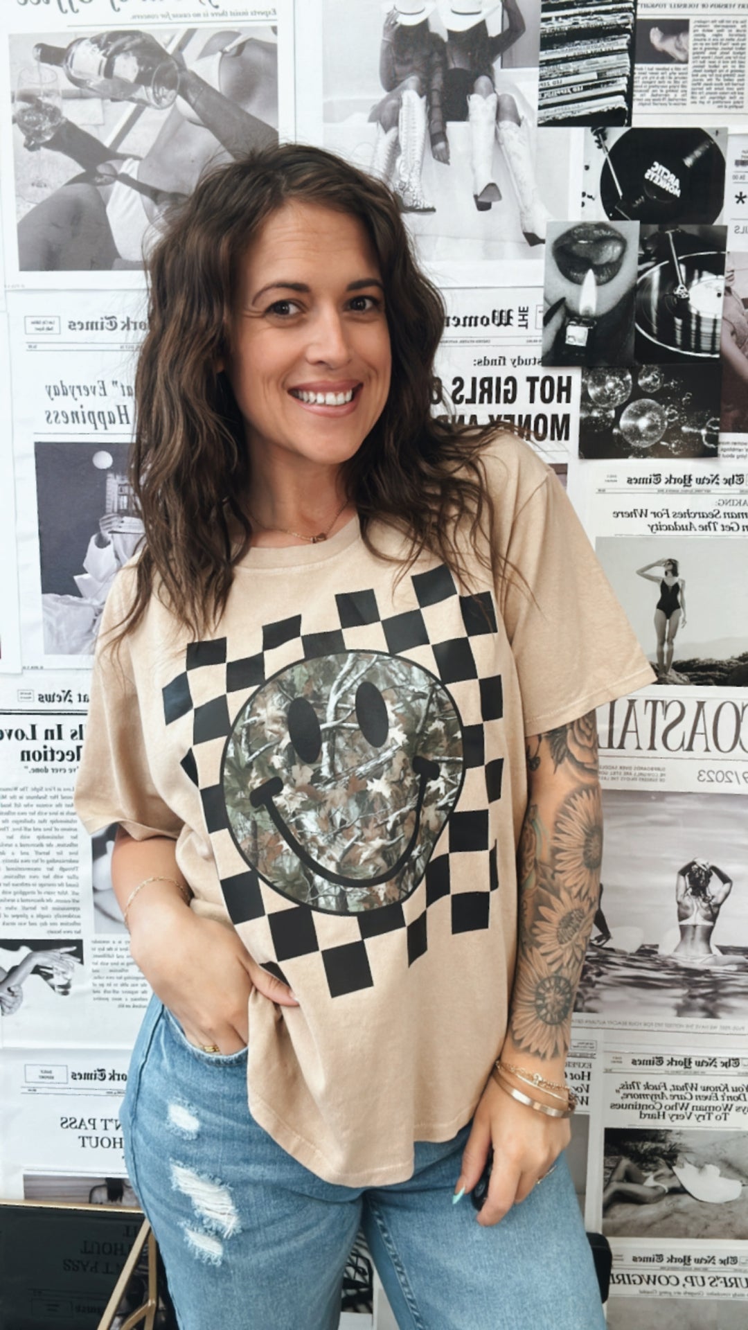 The Camo Happy Tee