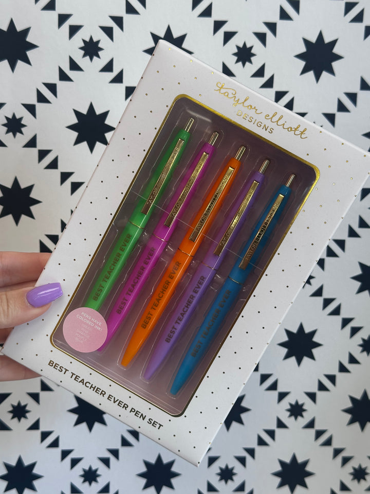Best Teacher Ever Pen Set
