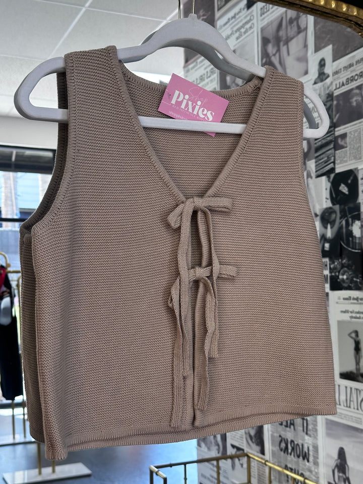 The Sasha Tie Vest