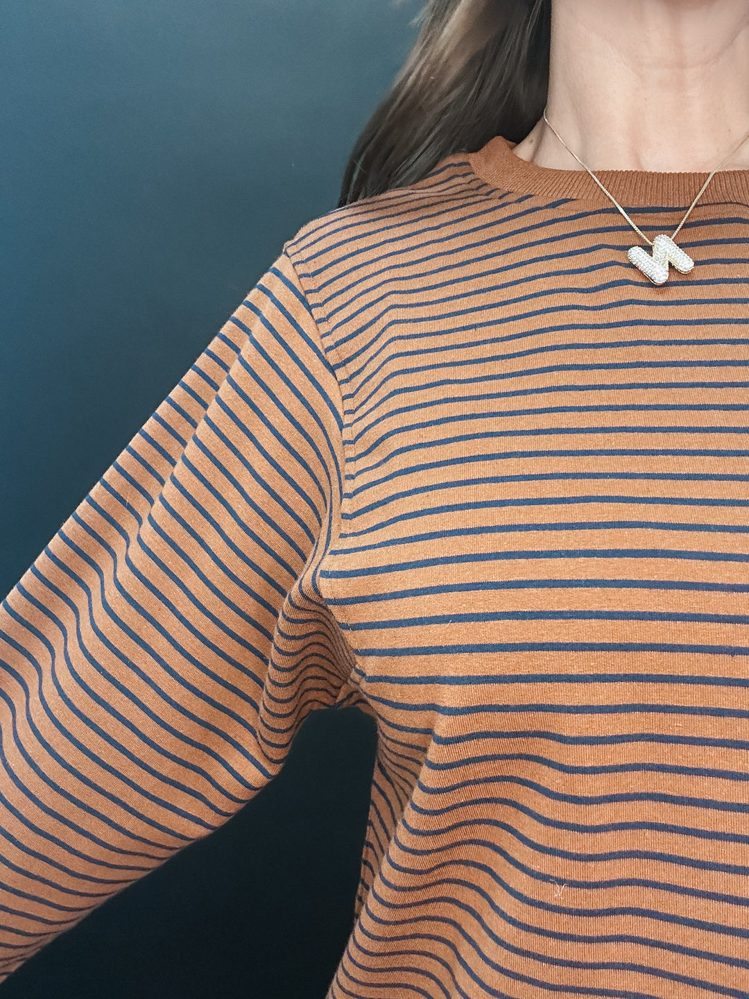 The Abby French Terry Stripe Top