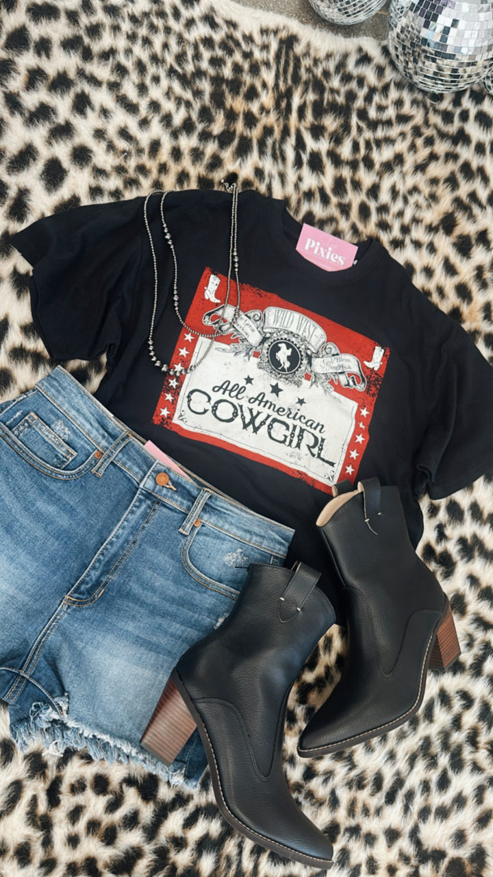 All American Cowgirl Graphic Tee