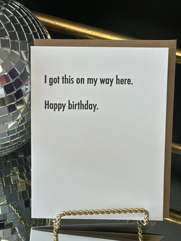 Way Here Birthday Card