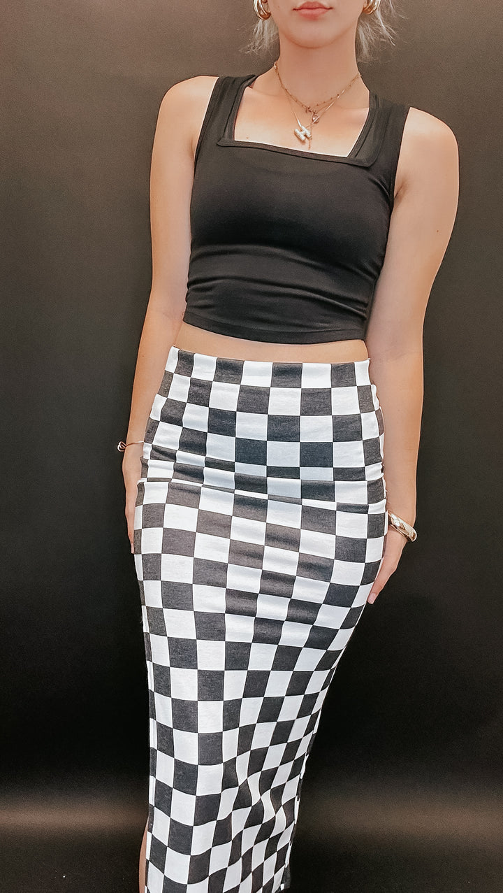 The Leann Checkered Skirt