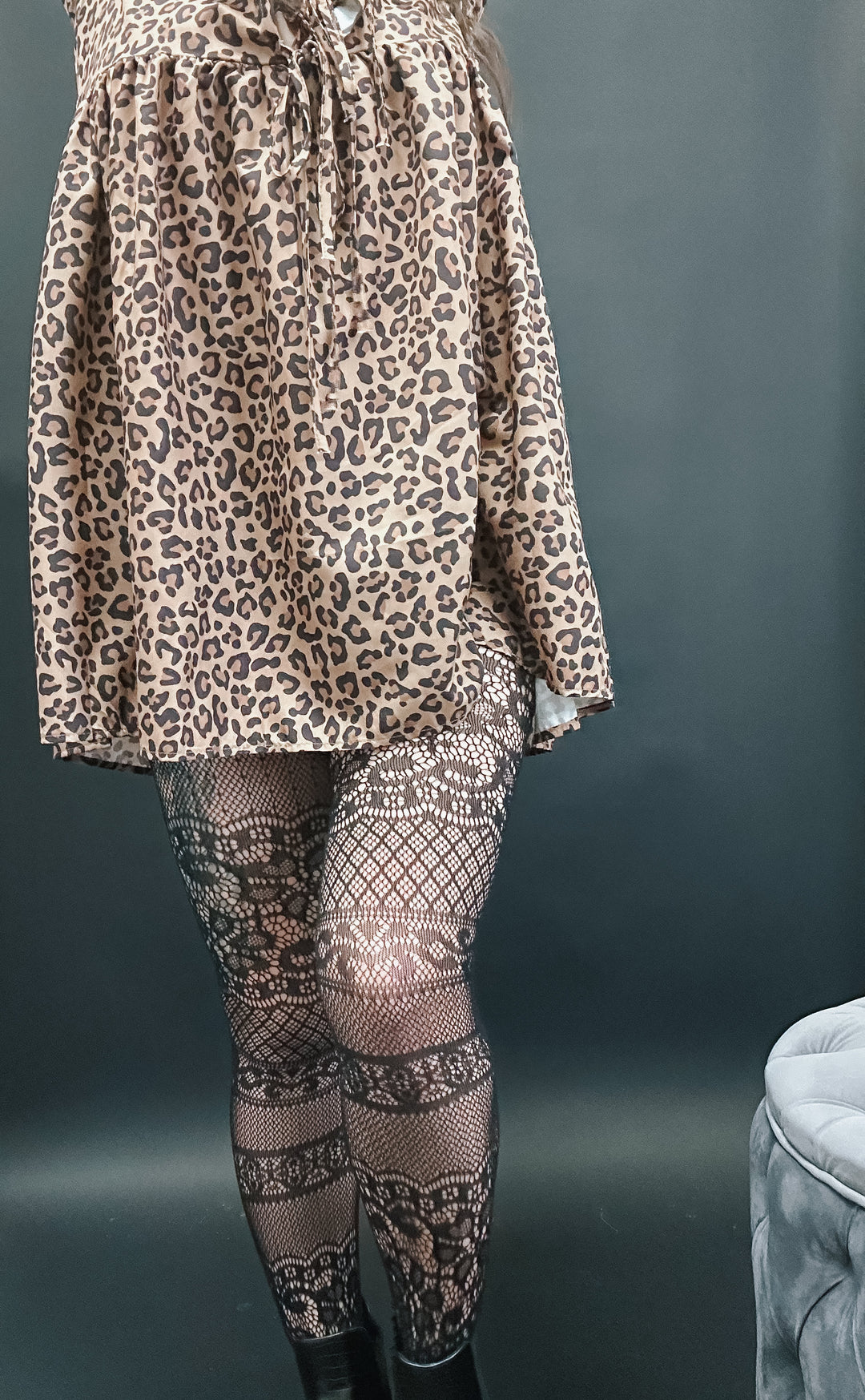 Intarsia Lace Tights