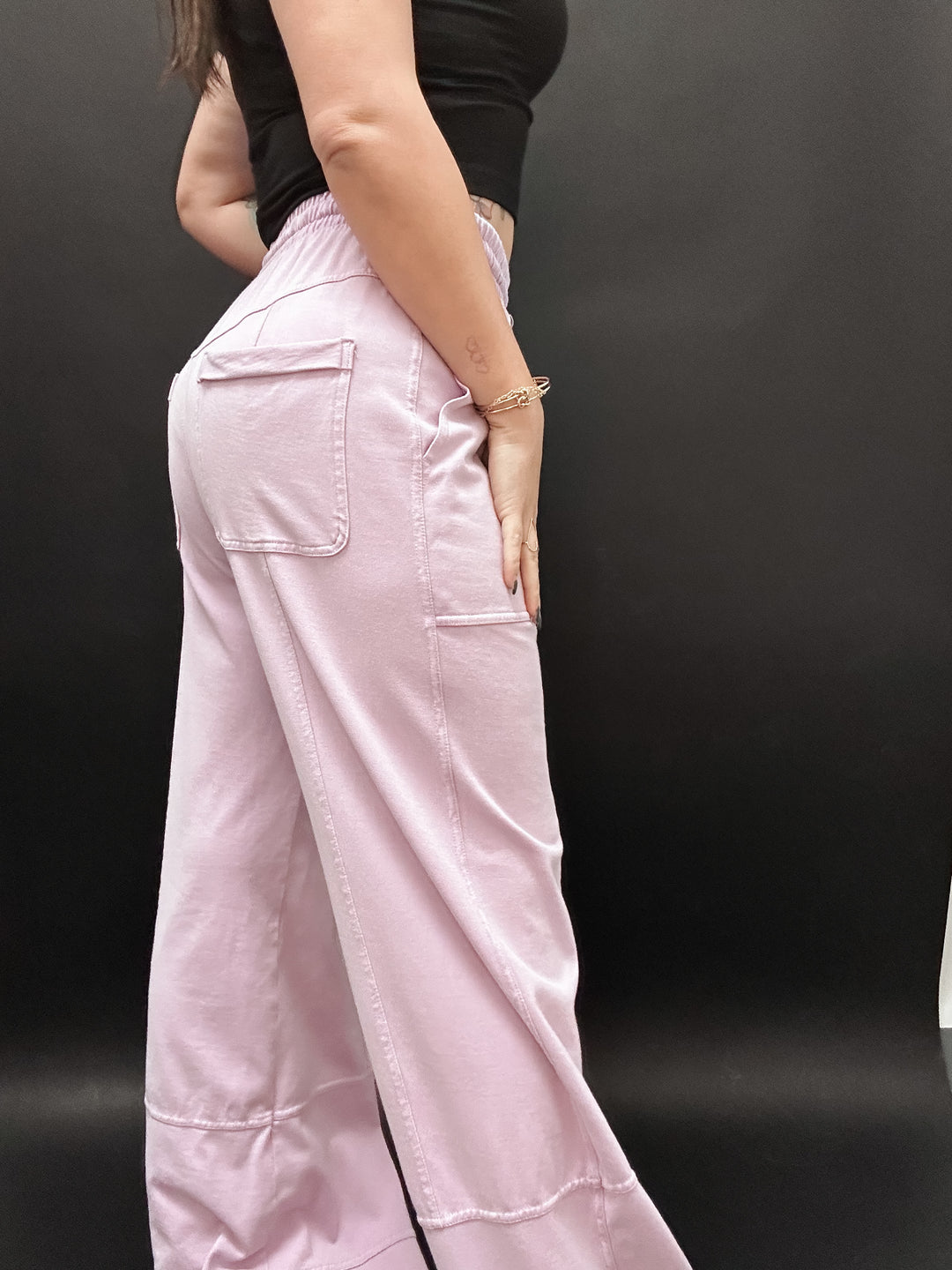 Lilac Cotton Lounge Pants