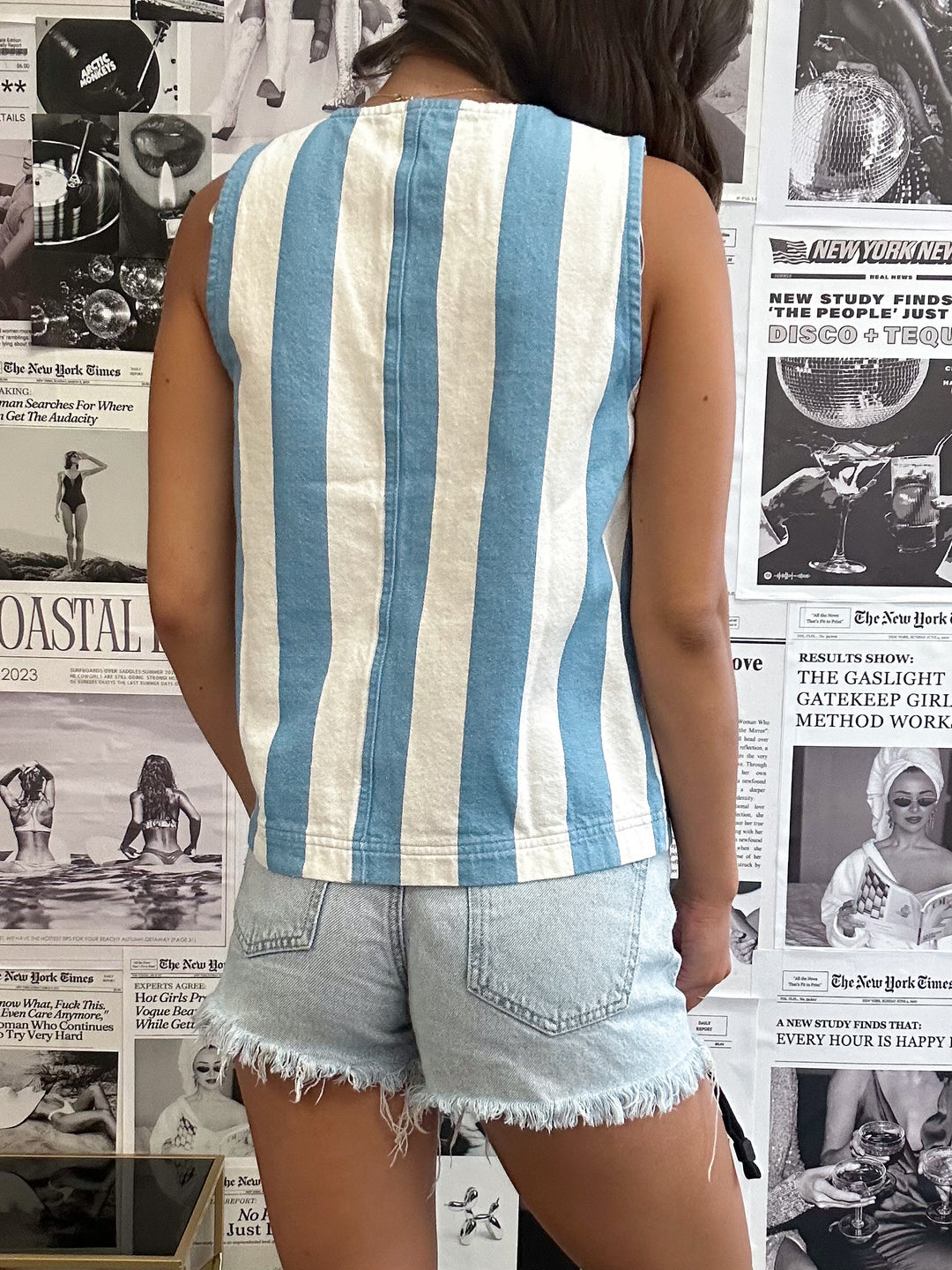 The Phoebe Stripe Vest