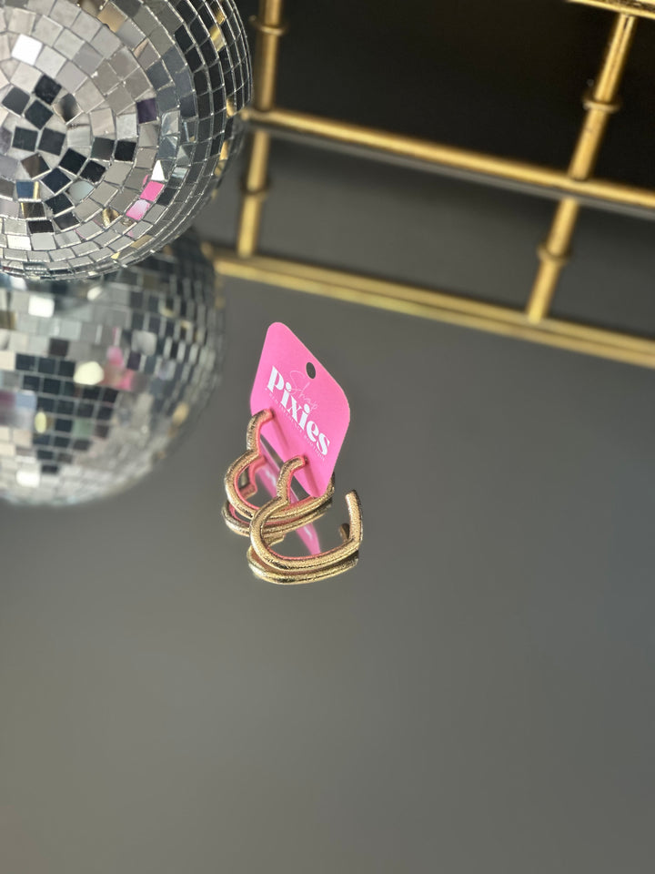 Lover Girl Heart Hoops
