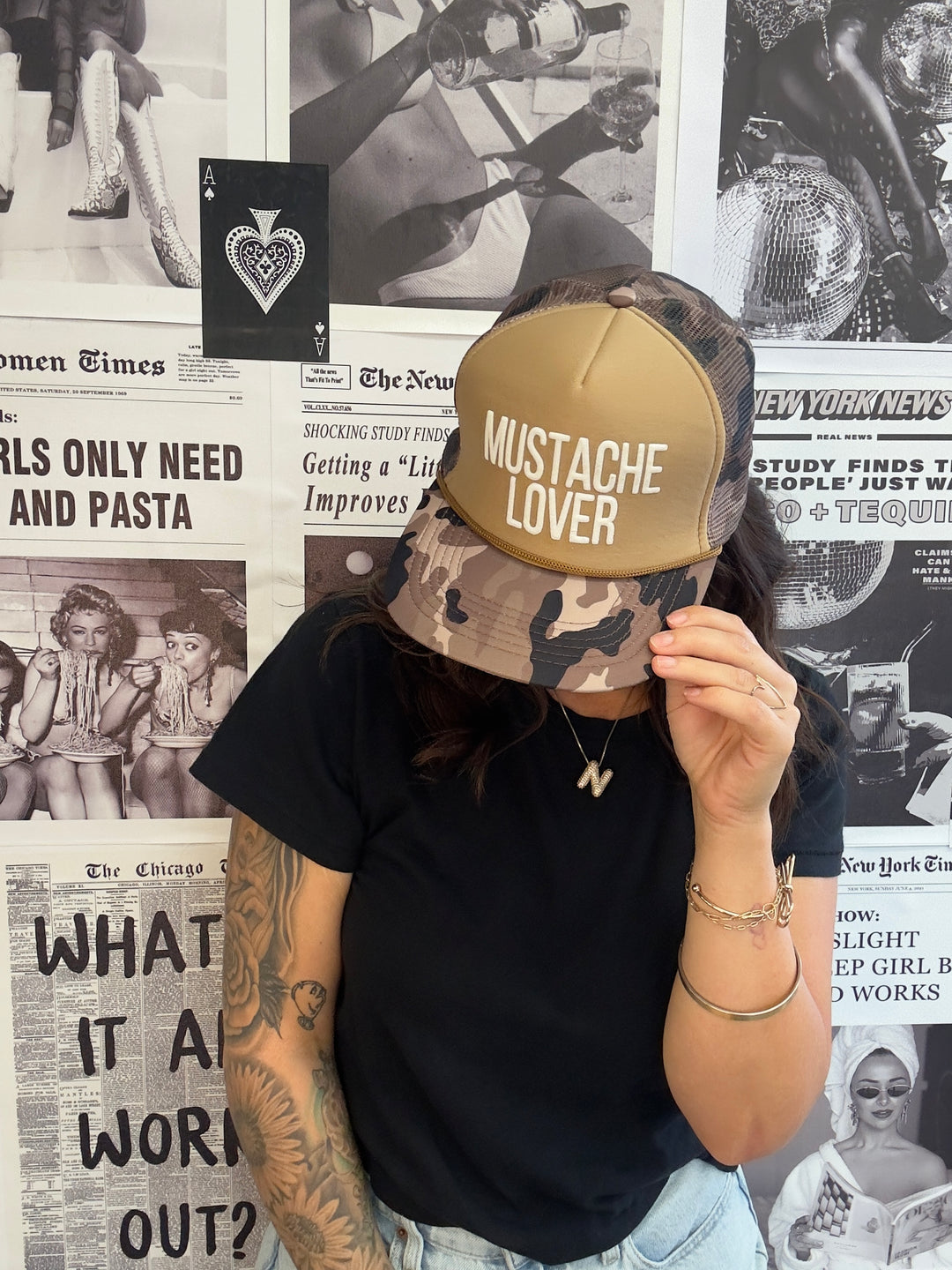 Mustache Lover Trucker Hat