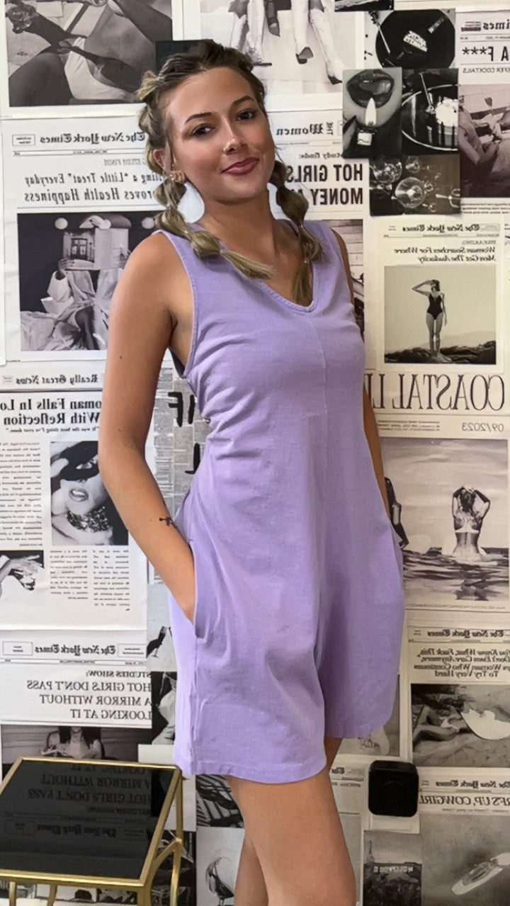 The Wisteria Sleeveless Romper