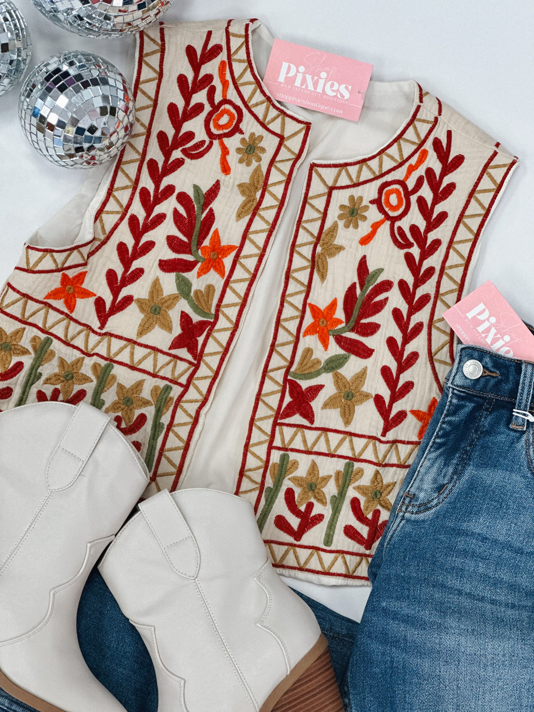 Elliott Embroidered Vest