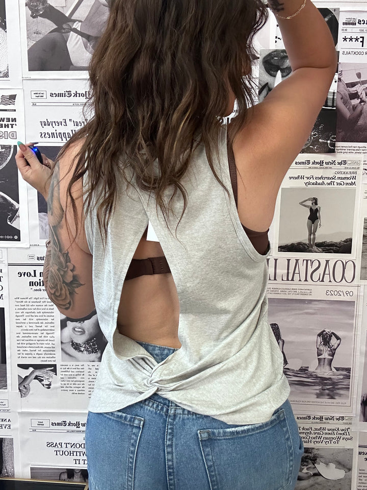 In The Moment Open Back Tank Top