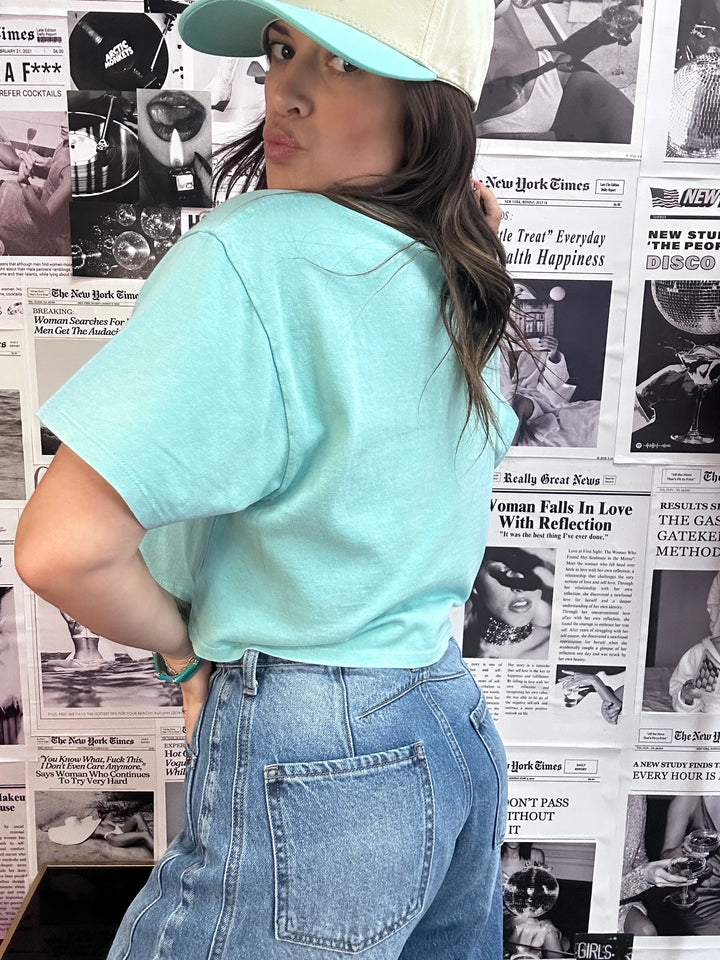 The Avila Washed Crop Tee