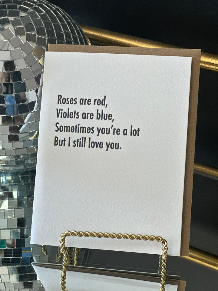 You're A Lot - Love Card