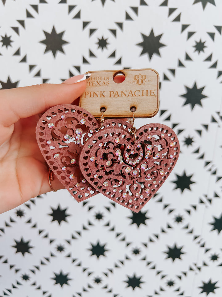 The Winnie Heart Earring