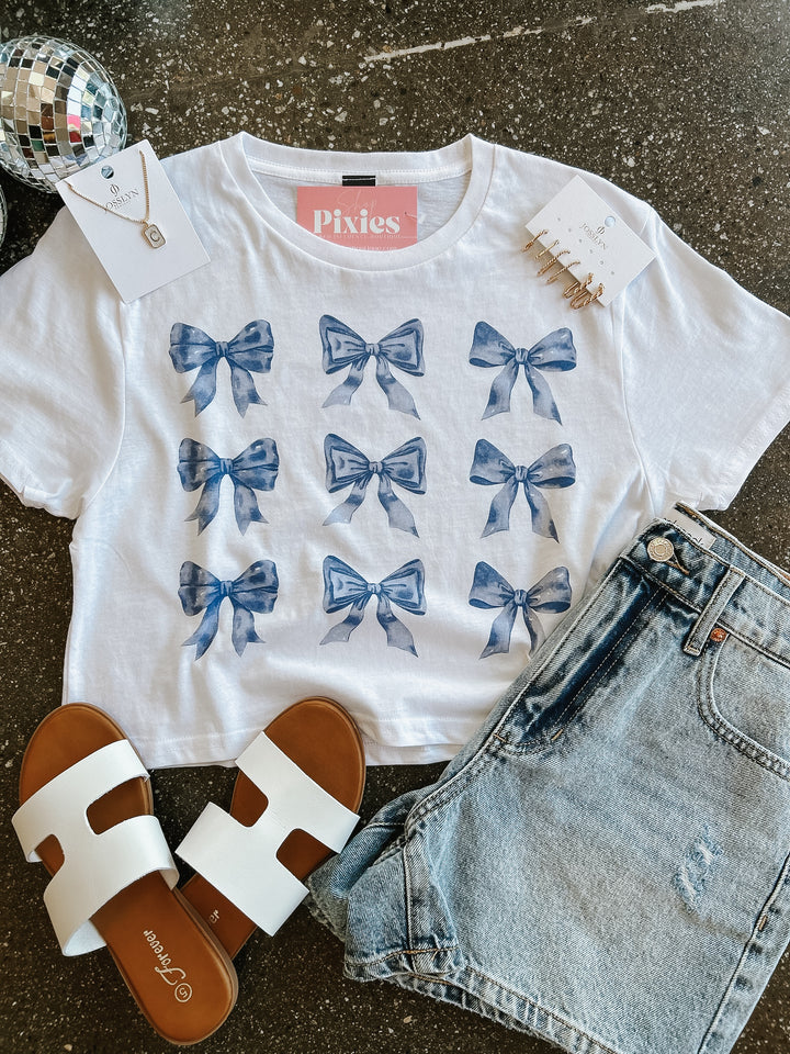 Bow Cropped Tee