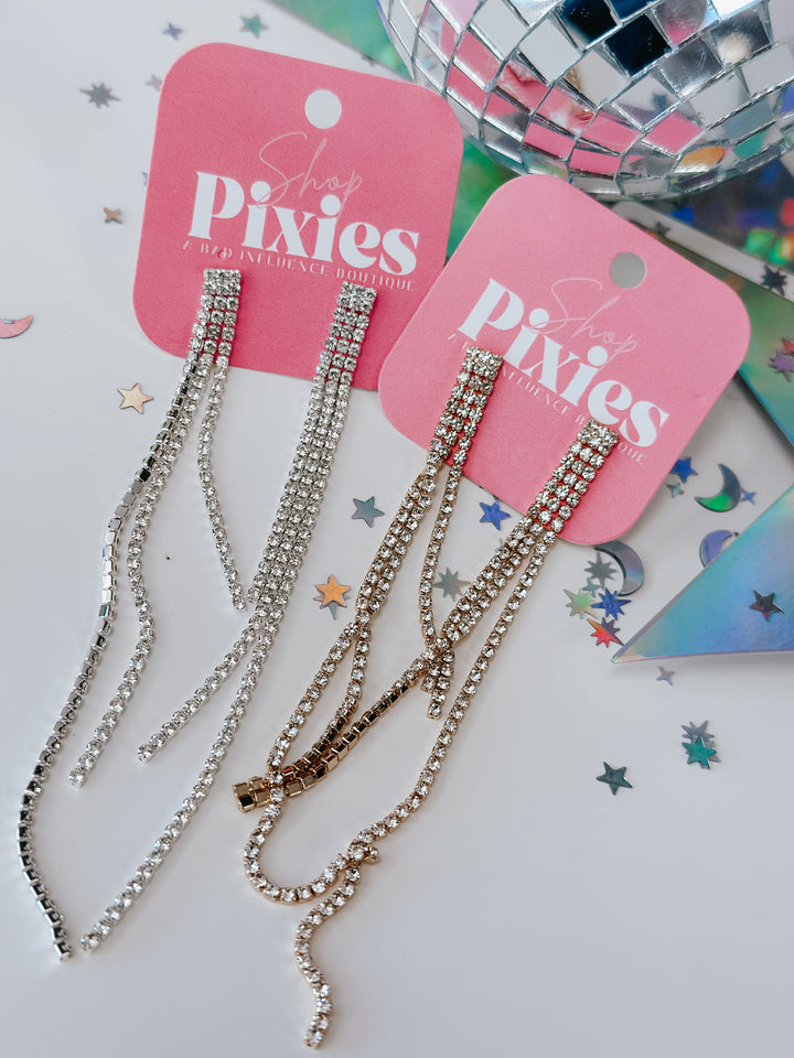 Rhinestone Dangle Earrings