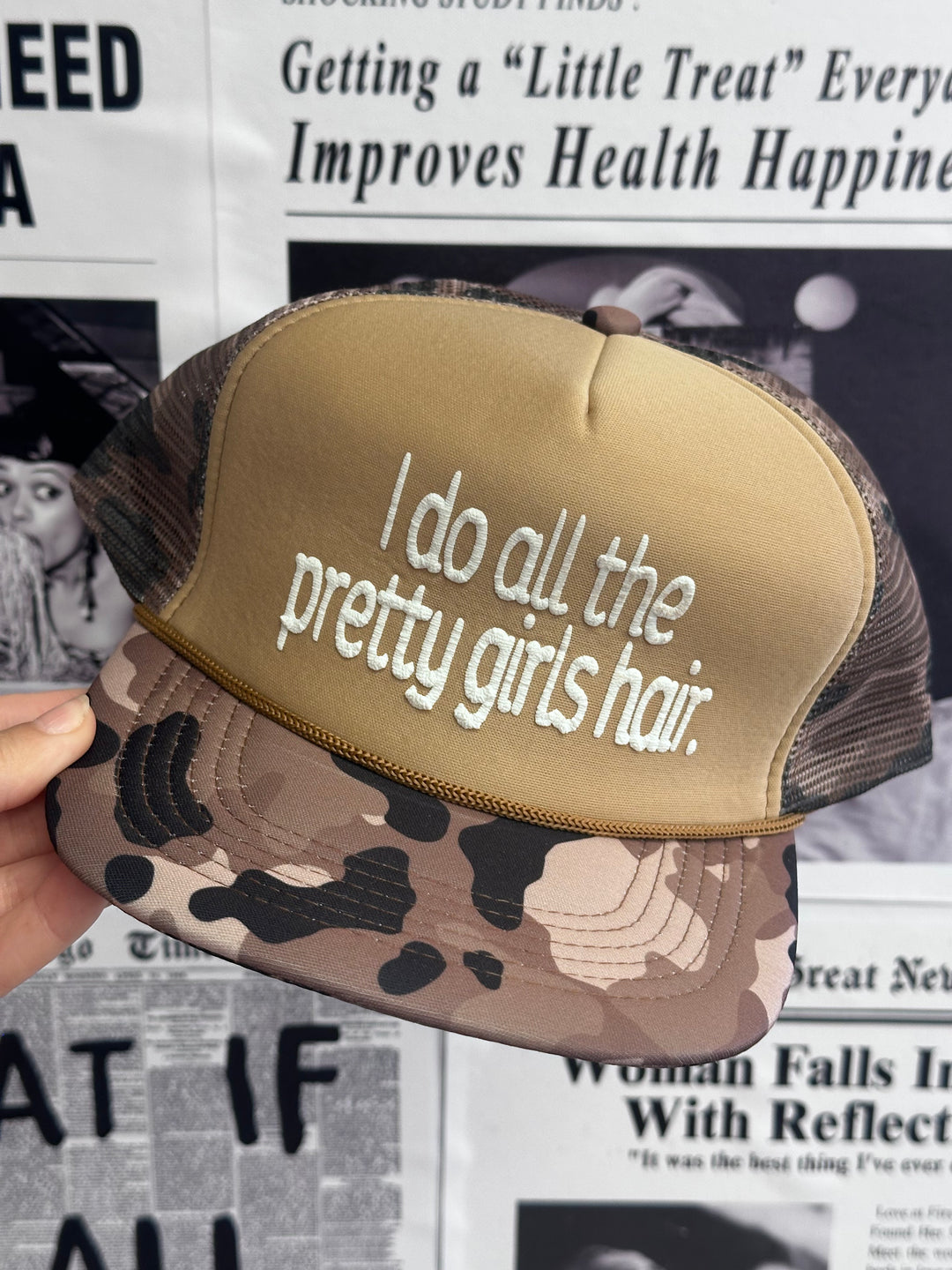 Pretty Girls Hair Trucker Hat