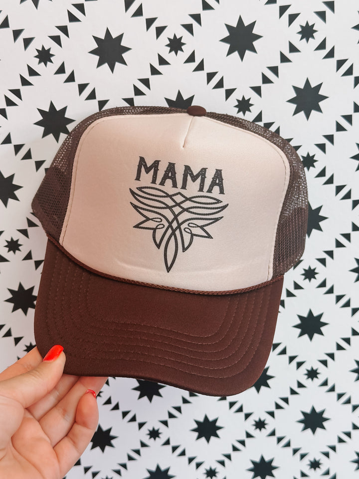 Boot Stitch Mama Trucker Hat