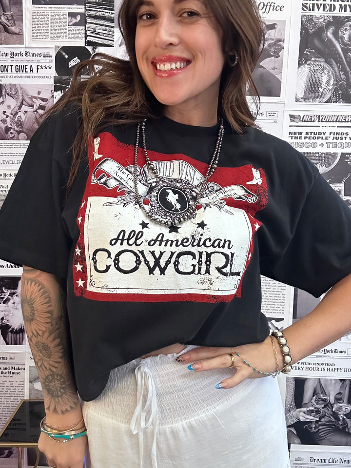 All American Cowgirl Graphic Tee