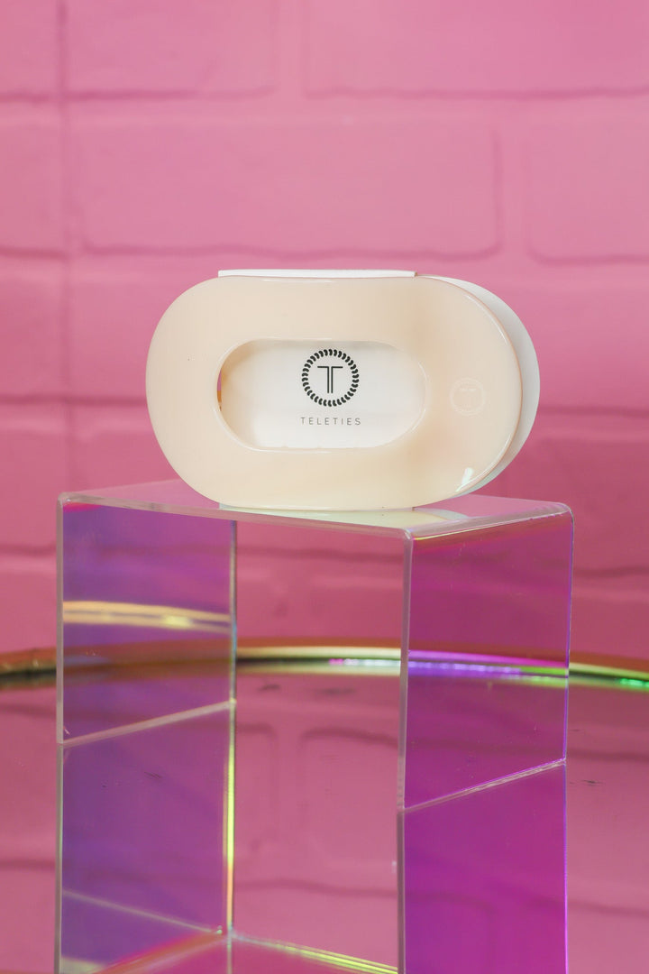 Almond Beige Flat Hair Clip