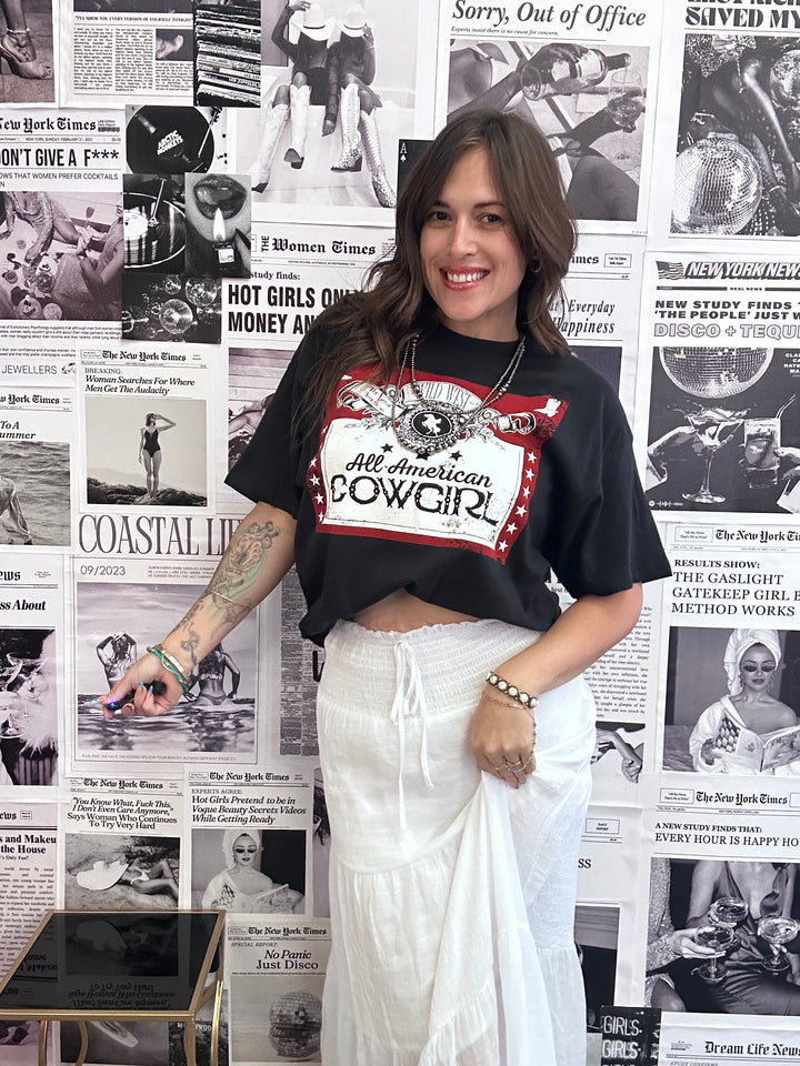 All American Cowgirl Graphic Tee