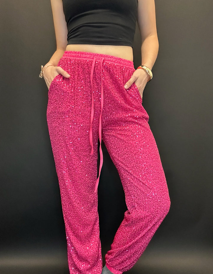 Steal The Show Sequin Joggers