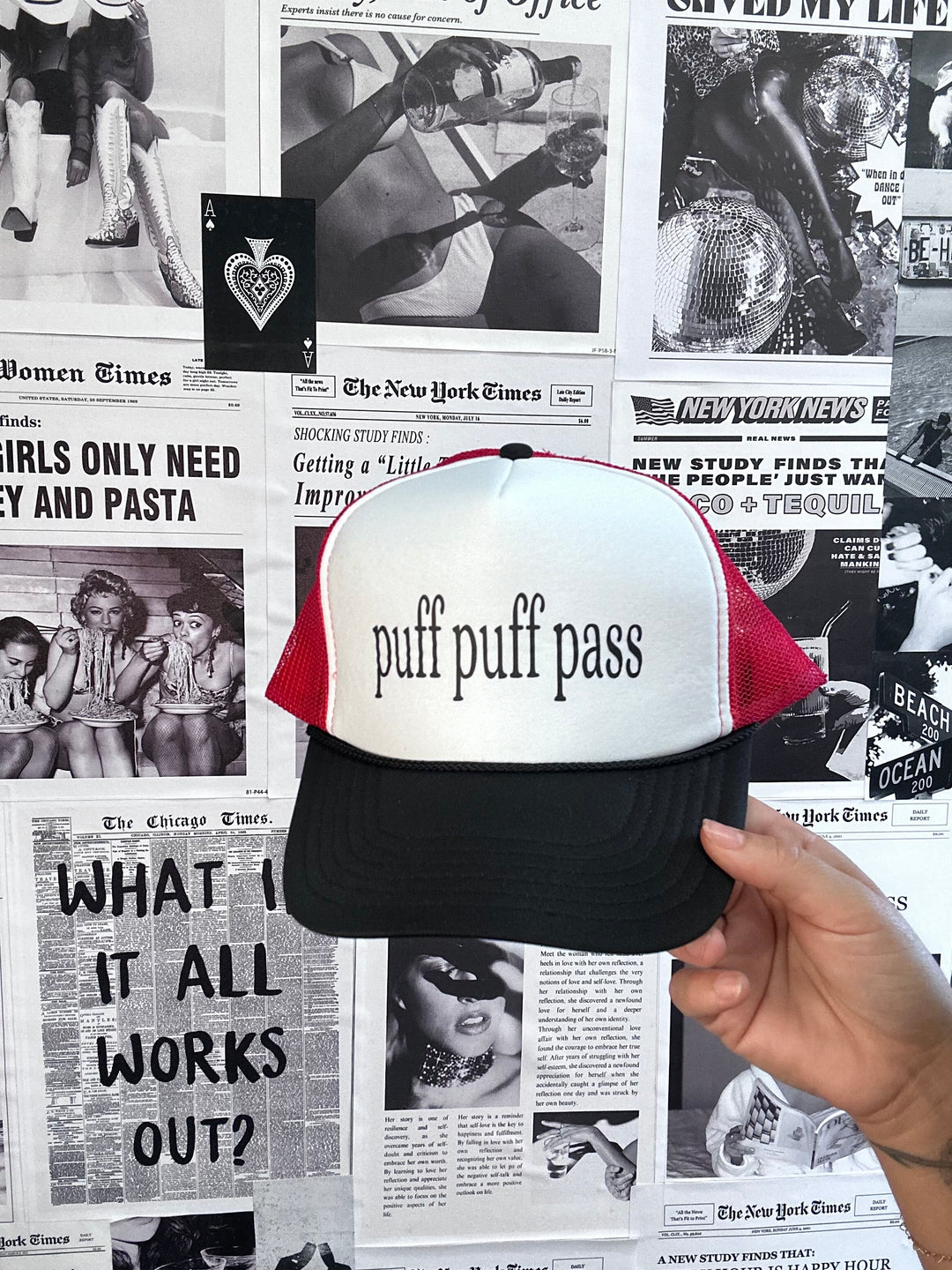 Puff Puff Pass Trucker Hat