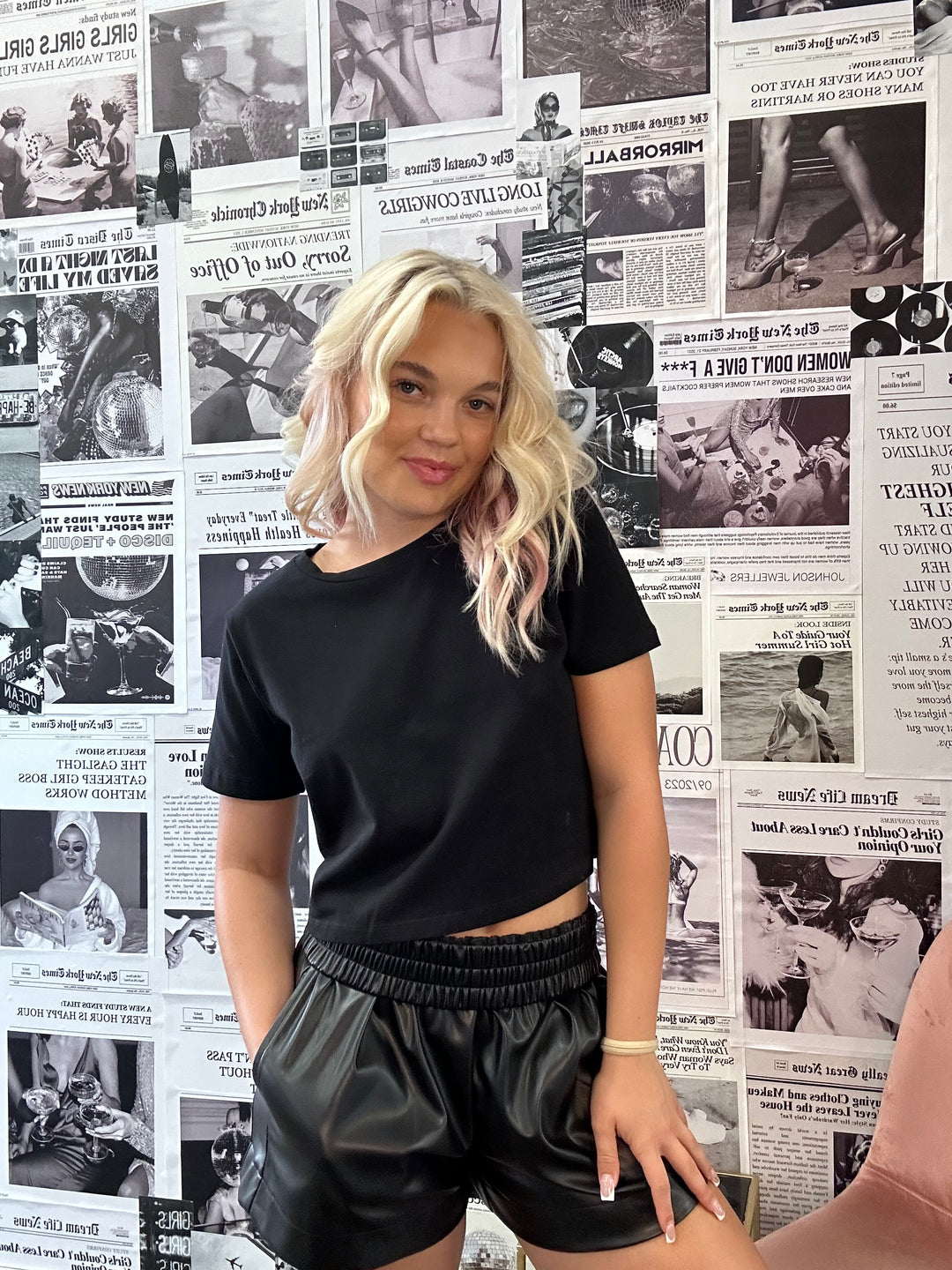 The Natalie Leather Shorts