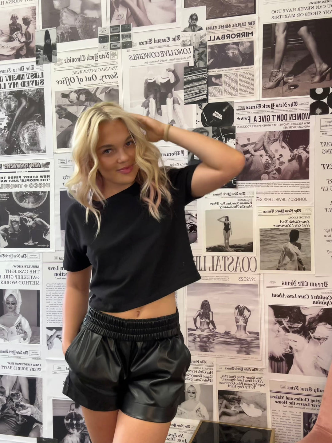 The Natalie Leather Shorts