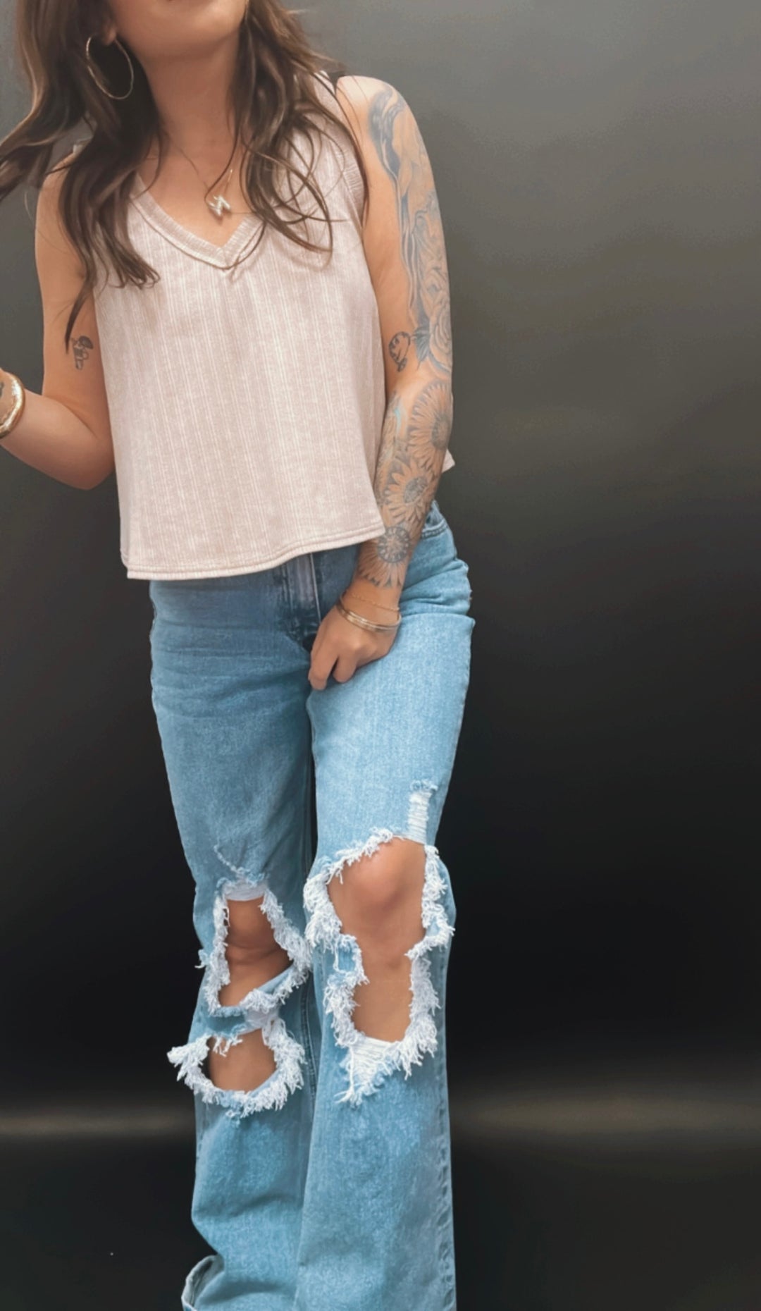 90's Baby Distressed Jeans